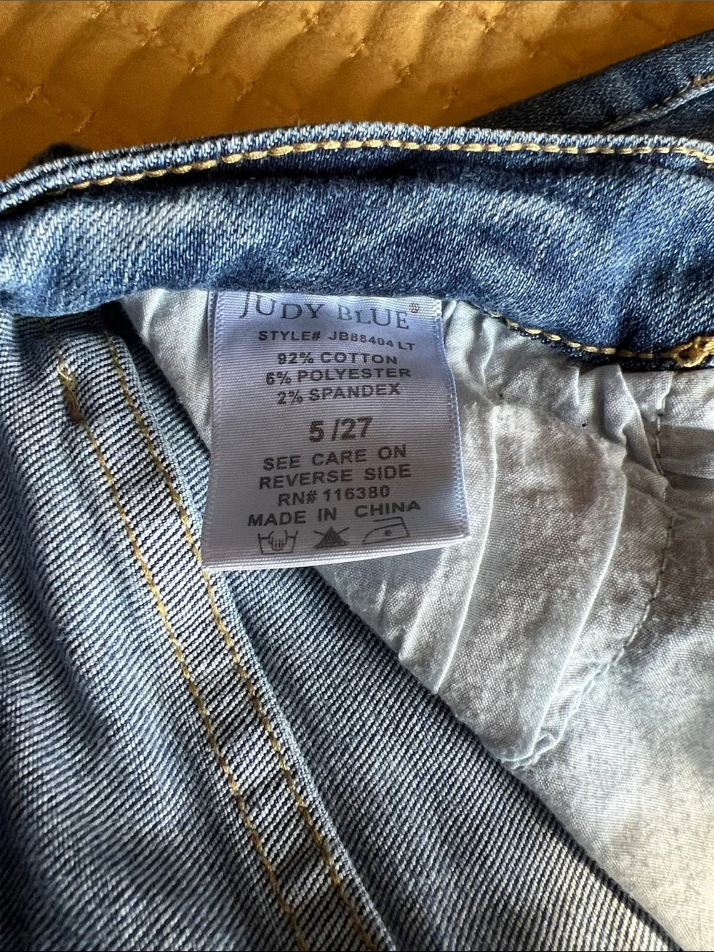 Judy Blue Distressed Medium Blue Boyfriend Jeans